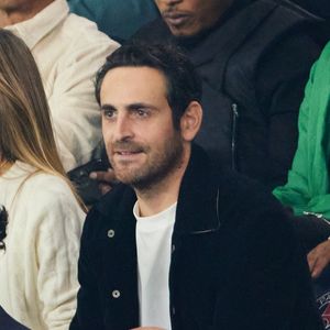 Camille Combal - People dans les tribunes lors du match de football Ligue 1 Uber Eats opposant le PSG à l'OM (4-0) au Parc des Princes à Paris le 24 septembre 2023. © Cyril Moreau/Bestimage
