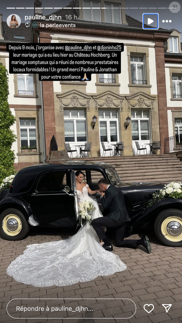 Jonathan Clauss et sa compagne Pauline se sont mariés.