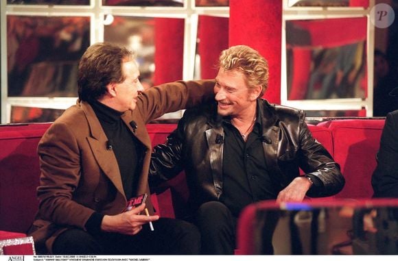 Johnny Hallyday et Michel Sardou dans Vivement Dimanche