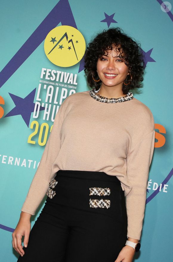 Vaimalama Chaves (Miss France 2019) - Photocall de la cérémonie de clôture du 26ème Festival de l'Alpe d'Huez le 21 janvier 2023. © Dominique Jacovides/Bestimage