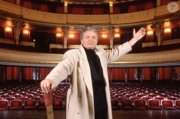 Photo d'archives du journaliste et animateur français Jacques Martin à l'Opéra Comique en 1989 à Paris, France. Photo par Pascal Baril/ABACAPRESS.COM