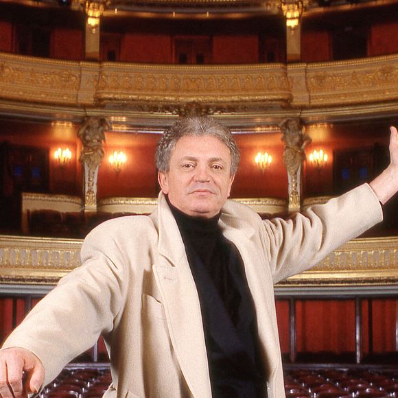Photo d'archives du journaliste et animateur français Jacques Martin à l'Opéra Comique en 1989 à Paris, France. Photo par Pascal Baril/ABACAPRESS.COM