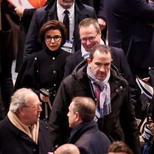 Rachida Dati, ministre de la Culture - Messe de consécration du mobilier liturgique de la cathédrale Notre-Dame de Paris, le 8 décembre 2024. Joyau de l’art gothique, lieu de culte et de culture, symbole universel de la France et de son histoire, la cathédrale de Notre-Dame de Paris rouvre ses portes les 7 et 8 décembre, cinq ans après le terrible incendie ravageur, survenu le 15 avril 2019. 
© Cyril Moreau / Bestimage