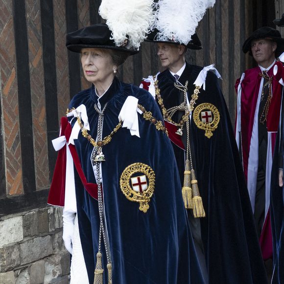 6 juin 2025. Sur la photo - la princesse Anne - La reine Camilla et le roi Charles III d'Angleterre assistent à la cérémonie de l'Ordre de la Jarretière au château de Windsor le 16 juin 2025 à Windsor, en Angleterre. (GOFF INF / BESTIMAGE).