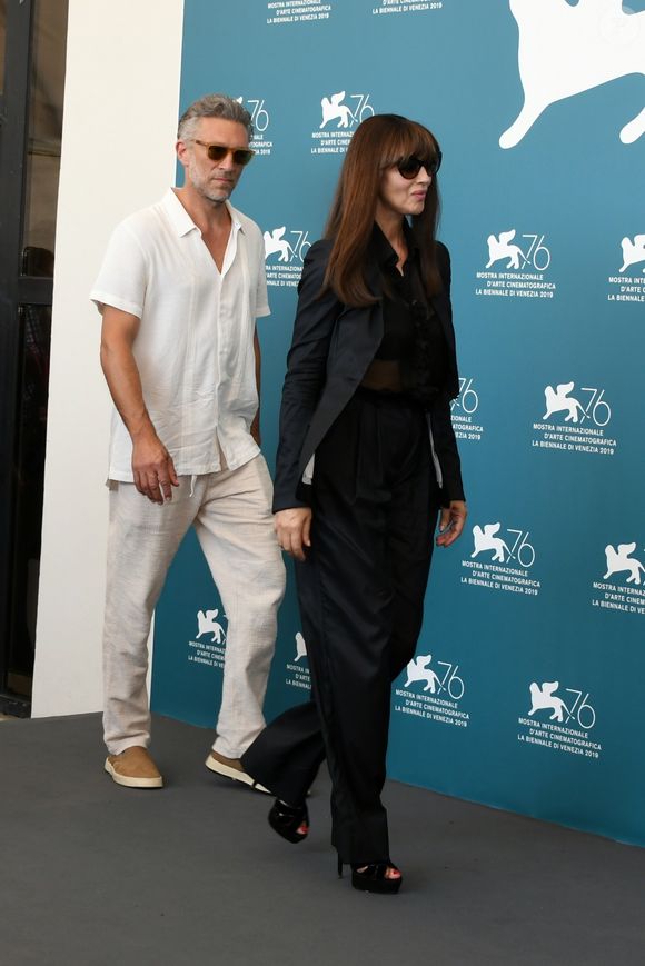 Vincent Cassel, Monica Bellucci - Photocall du film "Irreversible" en verison Integrale lors du 76ème festival du film de venise, la Mostra à Venise le 31 Août 2019. © Backgrid UK/ Bestimage