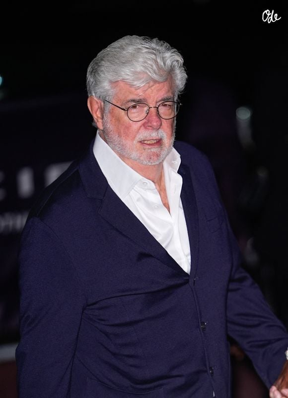 George Lucas est photographié à son arrivée à la cérémonie des Innovator Awards, le 29 octobre 2025 à New York. STARMAX / BESTIMAGE