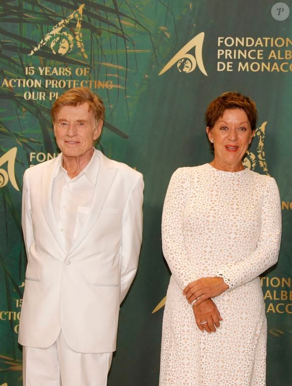 Robert Redford, sa femme Sibylle Szaggars - Cérémonie de Remise des Prix de la Fondation Prince Albert II de Monaco, au Grimaldi Forum, à Monaco, le 29 octobre 2021. © Claudia Albuquerque/Bestimage