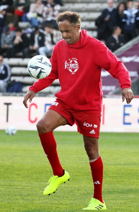 Yannick Noah - A l'occasion des 100 ans du parc Lescure, Bordeaux accueille au stade Chaban-Delmas un match de gala opposant les gloires des Girondins de Bordeaux au Variétés Club de France le mardi 14 mai 2024. © Patrick Bernard/ Bestimage