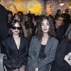 Jenna Ortega et Deva Cassel au FrontRow au défilé Christian Dior au Musée Rodin pour la Collection Haute Couture Printemps/Eté 2025 lors de la Fashion Week de Paris (PFW), France, le 27 janvier 2025. © Olivier Borde/Bestimage