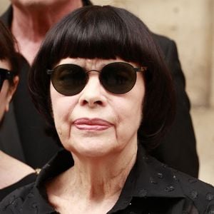 Exclusif - Mireille Mathieu lors de la cérémonie religieuse pour Olivier Echaudemaison en l'église Saint-Roch à Paris, France, le 7 septembre 2026. © Christophe Aubert/Bestimage