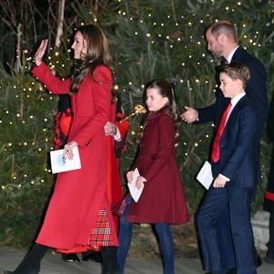 Catherine (Kate) Middleton, princesse de Galles, Le prince William, prince de Galles, Le prince George de Galles, La princesse Charlotte de Galles - La famille royale d'Angleterre assiste à la messe "Together At Christmas Carol" à l'abbaye de Westminster à Londres, Royaume-Uni le 6 Décembre, 2024