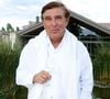 Exclusif - Jean-Pierre Foucault au Château Duhart-Milon à Pauillac en Gironde, le 11 juillet 2024. - Festival International du Film en Médoc " Les Vendanges du 7ème Art" à Pauillac. © Jean-Marc Lhomer/Bestimage