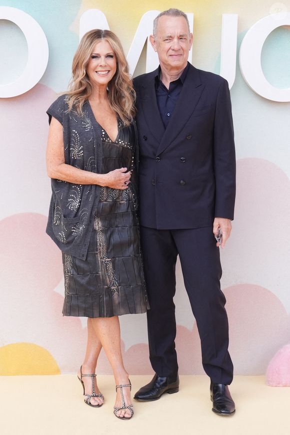Rita Wilson et Tom Hanks assistent à la projection spéciale de Too Much UK au Barbican Centre de Londres, le 23 juin 2025. Photo de Jonathan Brady/PA Wire/ABACAPRESS.COM