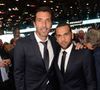 L’ancien joueur du PSG a été condamné à 4 ans et 6 mois de prison, ainsi qu'à 150 000 € d'amende pour viol en février 2024
Exclusif - Les joueurs du PSG Gianluigi Buffon et Dani Alves - Soirée Renault à l'occasion de l'ouverture de la 120ème édition du Mondial de l'Automobile 2018 au Paris Expo Porte de Versailles à Paris le 2 octobre 2018. © Rachid Bellak/Bestimage