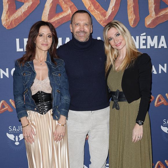 Fabienne Carat et sa soeur Carole, Thibault Chanel - Avant-première du film "David" au cinéma UGC Bercy de Paris le 15 février 2026. © Coadic Guirec/Bestimage