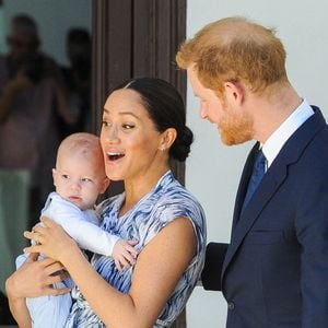 Le prince Harry, duc de Sussex, et Meghan Markle, duchesse de Sussex, avec leur fils Archie ont rencontré l'archevêque Desmond Tutu et sa femme à Cape Town, Afrique du Sud. Le 25 septembre 2019