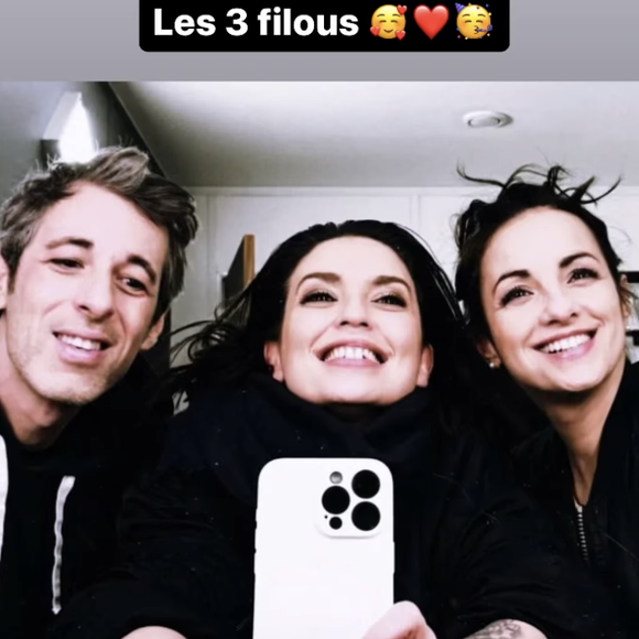 Lucie Bernardoni, Malika Benjelloun et Michaël Goldman heureux de se retrouver. Instagram