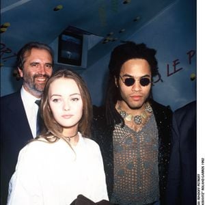 Vanessa Paradis et Lenny Kravitz à Roland Garros en 1992 © Bertrand Rindoff Petroff Bestimage