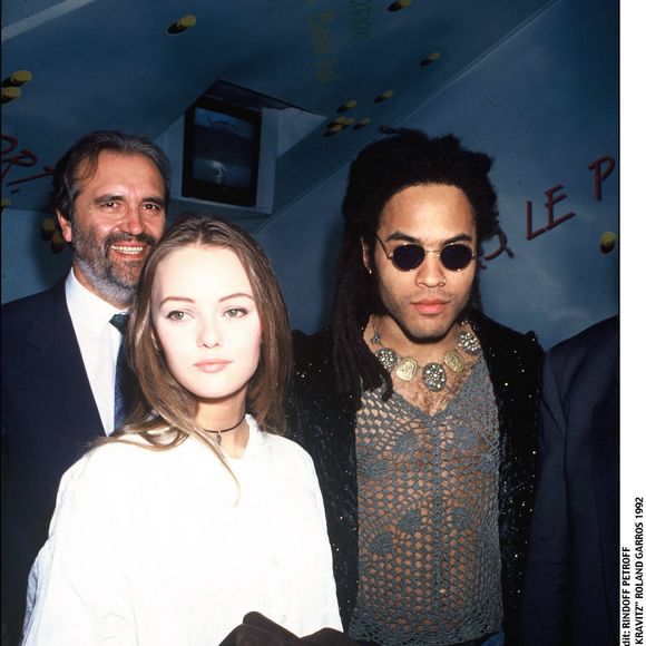 Vanessa Paradis et Lenny Kravitz à Roland Garros en 1992 © Bertrand Rindoff Petroff Bestimage