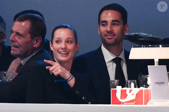 Ilona Smet et son petit ami Kamran Ahmed assistent au Longines Paris Masters 2018 dans le cadre de la tournée des Masters du Grand Chelem en salle, à Villepinte, près de Paris, en France, le 30 novembre 2018. Photo by Laurent Zabulon/ABACAPRESS.COM