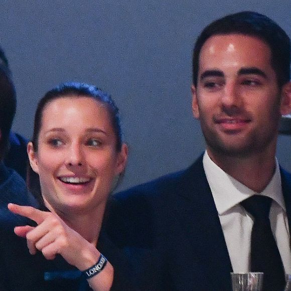 Ilona Smet et son petit ami Kamran Ahmed assistent au Longines Paris Masters 2018 dans le cadre de la tournée des Masters du Grand Chelem en salle, à Villepinte, près de Paris, en France, le 30 novembre 2018. Photo by Laurent Zabulon/ABACAPRESS.COM