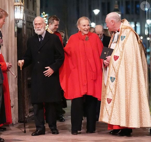 Le prince et la princesse Michael de Kent (Le prince Michael de Kent et La princesse Michael de Kent) lors de la cérémonie de Noël à l'abbaye de Westminster à Londres.© Alpha Press/Bestimage