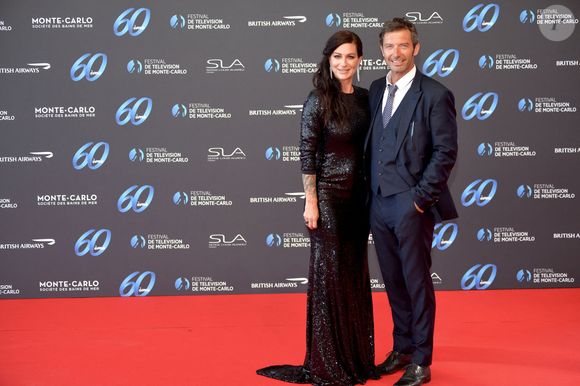 Franck Sémonin et sa femme Hélène lors de la soirée d'ouverture du 60ème Festival de Télévision de Monte-Carlo au Grimaldi Forum à Monaco, le 18 juin 2021. © Bruno Bébert/Bestimage