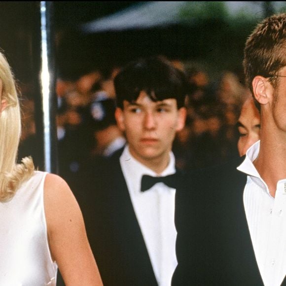 Brad Pitt et Gwyneth Paltrow à la Première du film "Legends of the Fall"- 1995 à Londres (AGENCE/ BESTIMAGE).