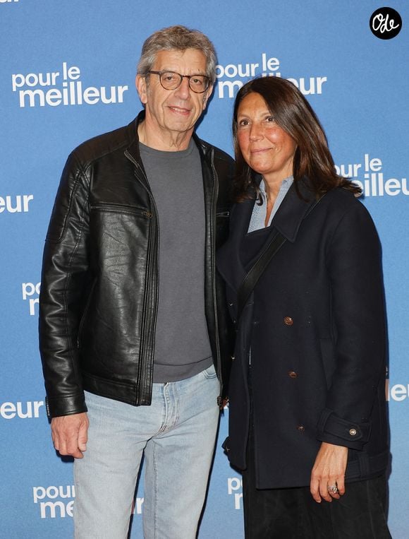 Michel Cymes et sa femme Nathalie - Première du film "Pour le Meilleur" au Grand Rex à Paris le 20 avril 2026. © Coadic Guirec/Bestimage