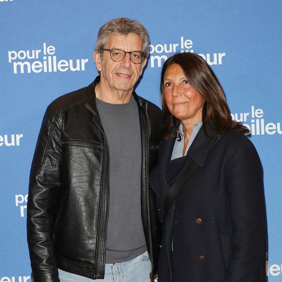 Michel Cymes et sa femme Nathalie - Première du film "Pour le Meilleur" au Grand Rex à Paris le 20 avril 2026. © Coadic Guirec/Bestimage