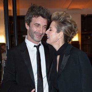 Karin Viard et Laurent Machuel lors de la 45e cérémonie des César à Paris, France, le 28 février 2020. Photo par Aurore Marechal/ABACAPRESS.COM