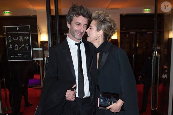 Karin Viard et Laurent Machuel lors de la 45e cérémonie des César à Paris, France, le 28 février 2020. Photo par Aurore Marechal/ABACAPRESS.COM