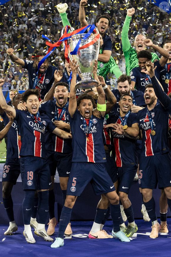 Le PSG remporte la Ligue Des Champions 2025, pour la première fois de son histoire, face à l'Inter Milan (5-0) à l'Allianz Arena de Munich, le 31 mai 2025.
© Cyril Moreau/Bestimage