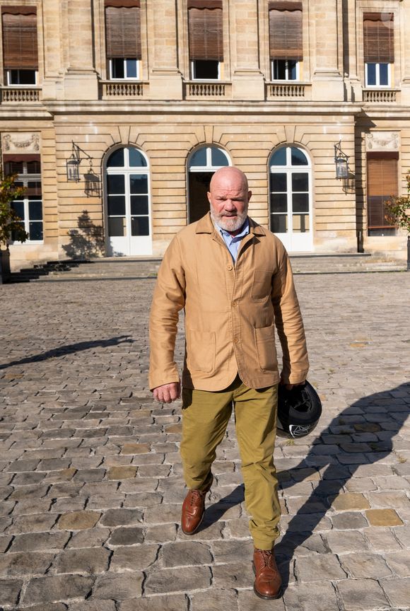 Exclusif - Le chef Philippe Etchebest participe au petit-Déjeuienr des les partenaires de la 3ème édition du Festival Bon (du 13 au 19 octobre) à la mairie de Bordeaux, France, le 18 septembre 2025. © Jean-Bernard Nadeau/Bestimage