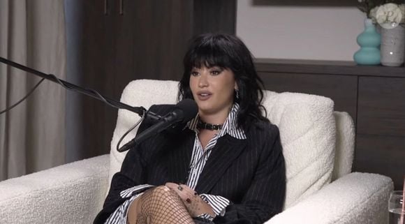 Demi Lovato se confie sur ses addictions dans un entretien pour le podcast "Call Her Daddy", à Los Angeles, Californie, Etats-Unis, le 24 août 2022. @Backgrid UK/ Bestimage