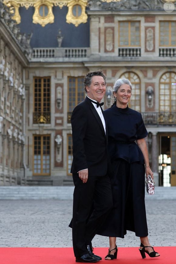 Guillaume Gallienne et sa femme Amandine Gallienne - Dîner d'Etat au château de Versailles en l'honneur de la visite officielle du roi et de la reine d'Angleterre en France (20 - 22 septembre 2023). Le 20 septembre 2023. 150 invités triés sur le volet ont été conviés à cette occasion.
© Stéphane Lemouton / Bestimage