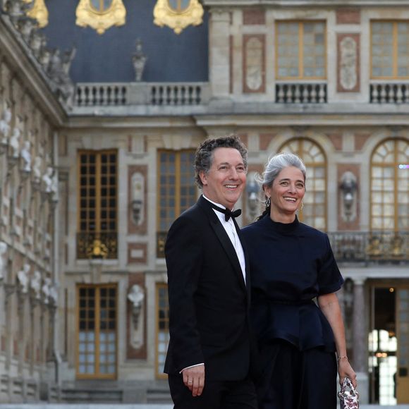 Guillaume Gallienne et sa femme Amandine Gallienne - Dîner d'Etat au château de Versailles en l'honneur de la visite officielle du roi et de la reine d'Angleterre en France (20 - 22 septembre 2023). Le 20 septembre 2023. 150 invités triés sur le volet ont été conviés à cette occasion.
© Stéphane Lemouton / Bestimage