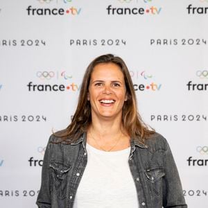 Laure Manaudou lors de la présentation des journalistes et chroniqueurs de France Télévisions pour les Jeux Olympiques 2024 au musée de l'Homme à Paris, le 11 juin 2024.
© Pierre Perusseau / Bestimage