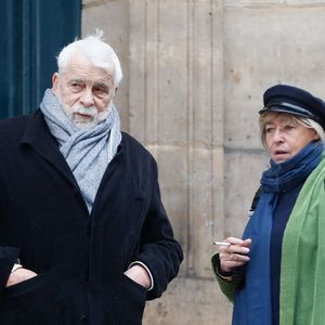 Jacques Weber et sa femme Christine - Sorties des obsèques de Niels Arestrup à l'Église Saint-Roch à Paris. Le 10 décembre 2024
© Christophe Clovis / Bestimage