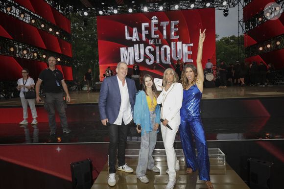 Garou, Marina Kaye, Zazie, Laury Thilleman à l'enregistrement de l'émission "La fête de la Musique" à Reims, diffusée en direct le 21 juin. © Cyril Moreau-Jack Tribeca / Bestimage