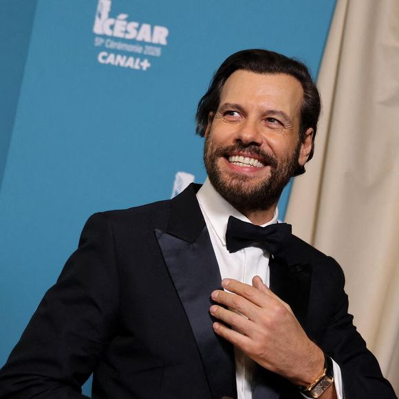 Laurent Lafitte (César du meilleur acteur pour "La Femme la plus riche du monde") - Salle de presse de la 51ème cérémonie des César, à l'Olympia. Paris, le 26 février 2026.
© Dominique Jacovides/Bestimage
