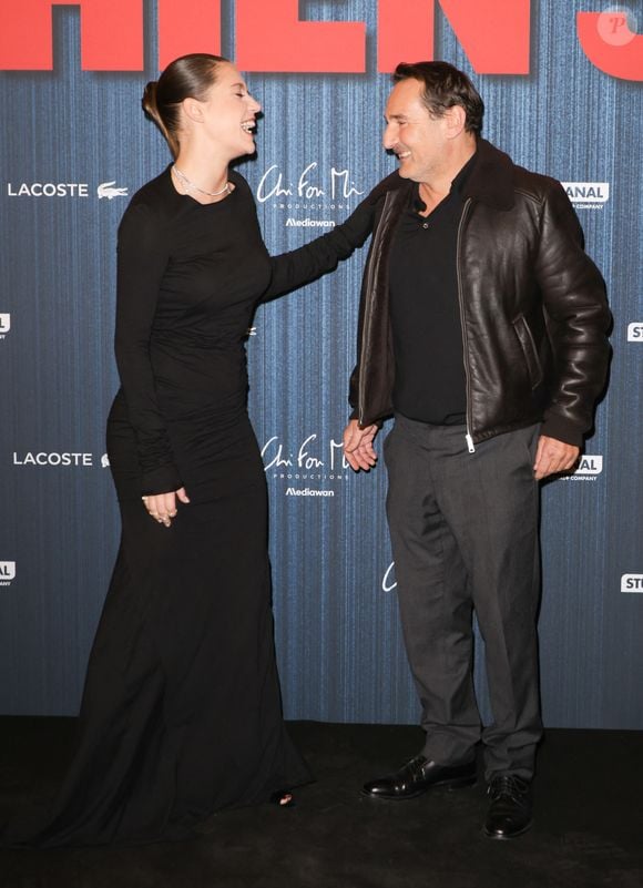 Adèle Exarchopoulos et Gilles Lellouche - Avant-première du film "Chien 51" au cinéma le Grand Rex à Paris le 13 octobre 2025. © Coadic Guirec/Bestimage