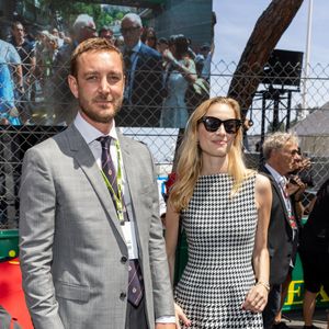 Pierre Casiraghi et sa femme Beatrice Borromeo lors du Grand Prix de Formule 1 (F1) de Monaco, le 26 mai 2024.
© Pool Monaco/Bestimage