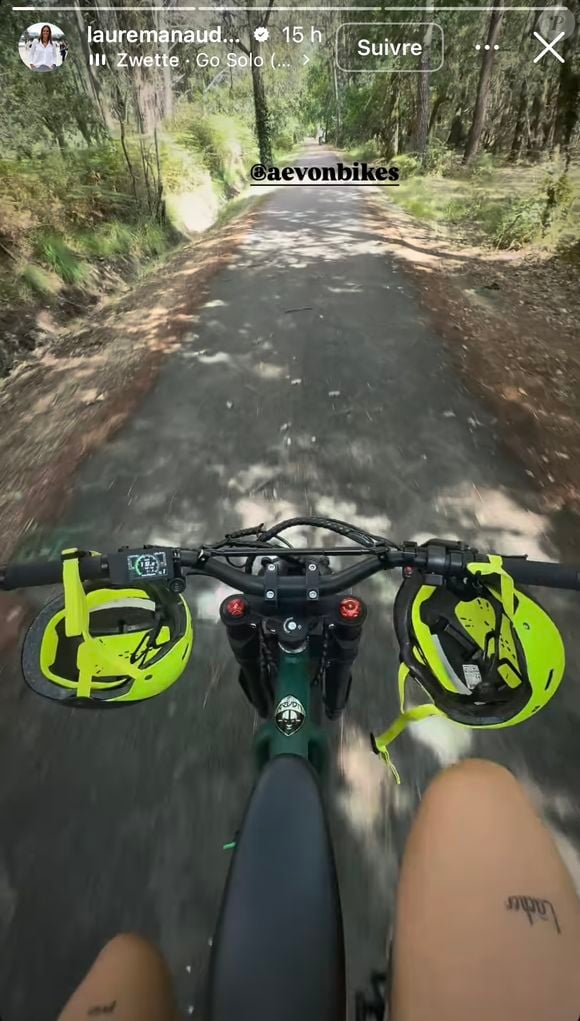elle a le luxe de s'offrir un petit tour en forêt !

Story de Laure Manaudou du 12 juin 2025.