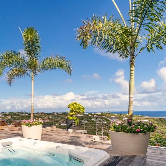 La maison de 500 m² comprend huit chambres, une cuisine professionnelle, une salle de cinéma, une salle de sport, un jacuzzi et une piscine à débordement.

Villa Jade à Saint-Barth, Instagram