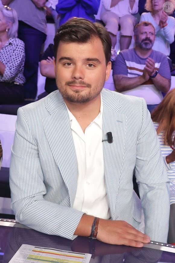 Exclusif - Gauthier Le Bret, sur le plateau de l’enregistrement de l’émission « Face à Hanouna » présentée parC.Hanouna et diffusée sur C8 le 08 septembre 2024, à Paris, France, le 05 septembre 2024. © Jack Tribeca / Bestimage