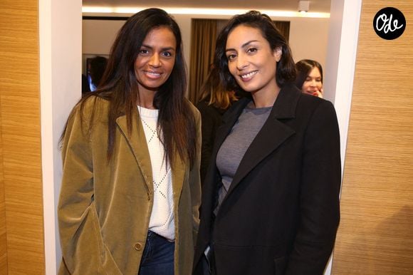 Laurence Roustandjee et Leïla Kaddour-Boudadi lors de la soirée « Christmas Cocktail », à Paris, en France, le 3 décembre 2019. Photo de Jérôme Domine/ABACAPRESS.COM