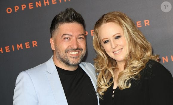 Chris Marques et sa compagne Jaclyn Spencer - Première du film "Oppenheimer" au Grand Rex à Paris le 11 juillet 2023. © Coadic Guirec/Bestimage