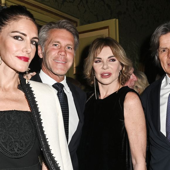 Adriana Abascal et son compagnon le prince Emmanuel-Philibert de Savoie, Alba Parietti, Fabio Adami au Concerto pour la paix de Omar Harfouch dans la chambre de députés à Rome en Italie le 29 avril 2025. Photo par SGP / BESTIMAGE