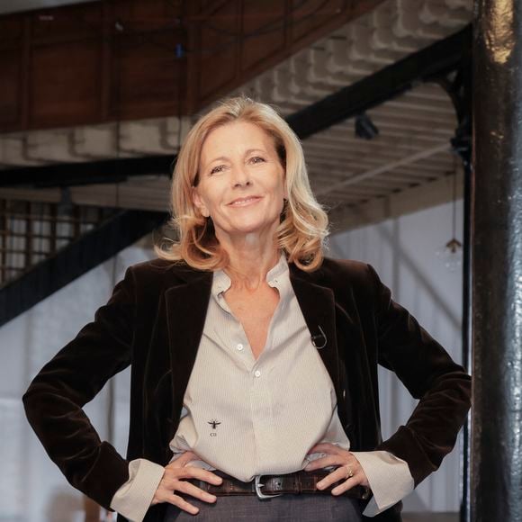 Exclusif - Claire Chazal lors de l'enregistrement de l'émission "Animaux Stars", présentée par B.Montiel et diffusée sur la chaine Animaux TV le 23 décembre 2023
© Jack Tribeca / Bestimage